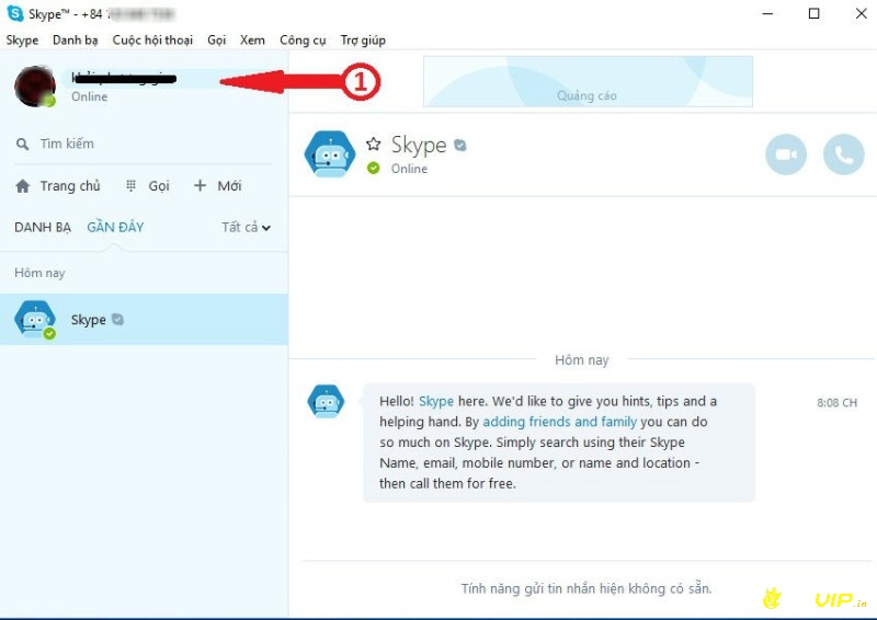 Thay đổi tên skype live