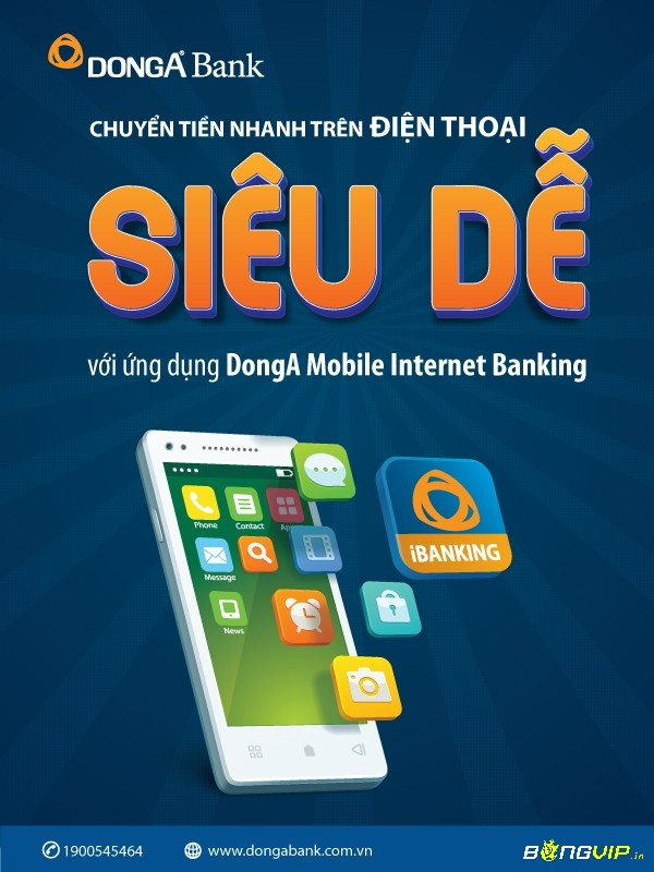 Ứng dụng ngân hàng Đông Á hỗ trợ giao dịch tài chính trên điện thoại